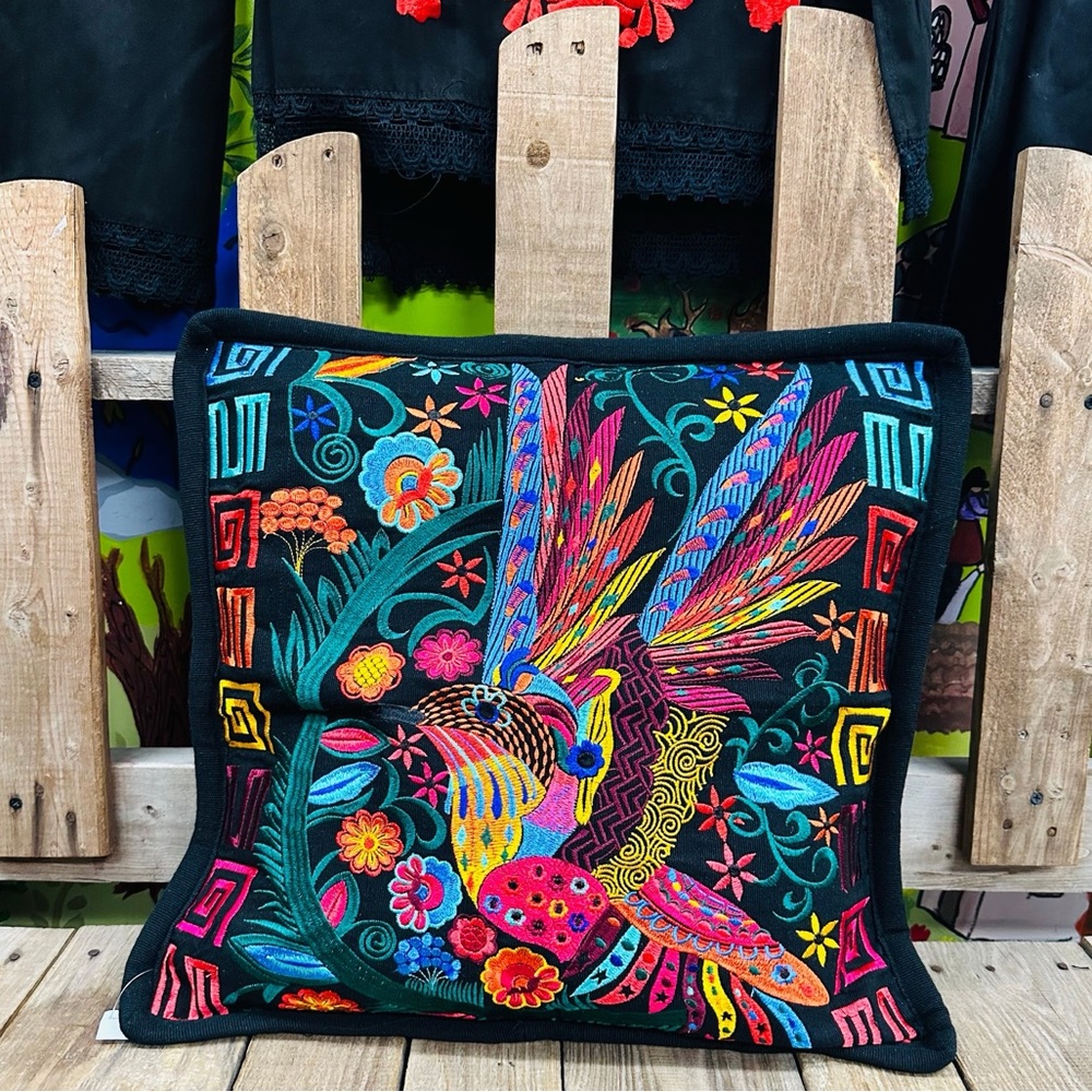 Mexican Alebrije Embroidered Pillow Covers